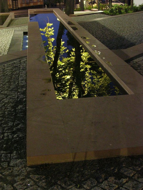 Reflexionen in glatter Wasserfläche